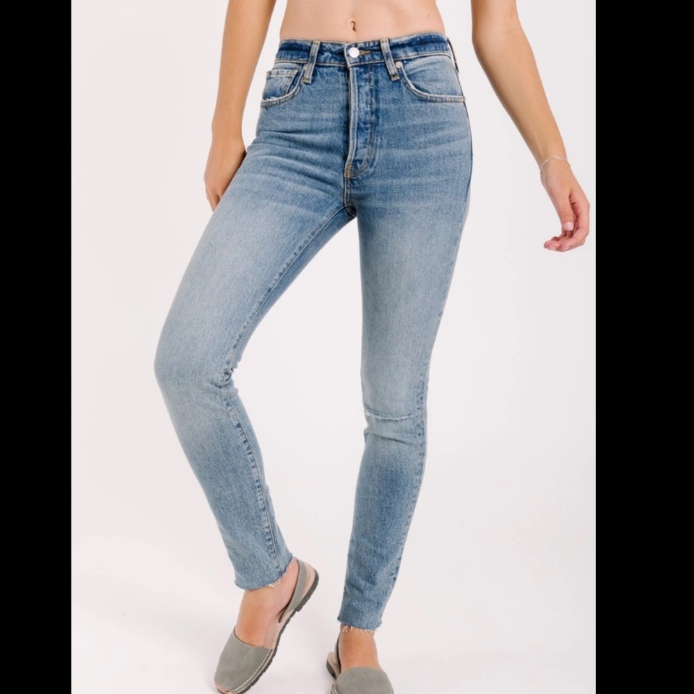 Free People Stella Skinny Blue Jeans (always blue)